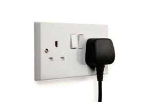 A picture of plug socket.