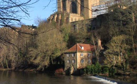 a riverbank in durham city