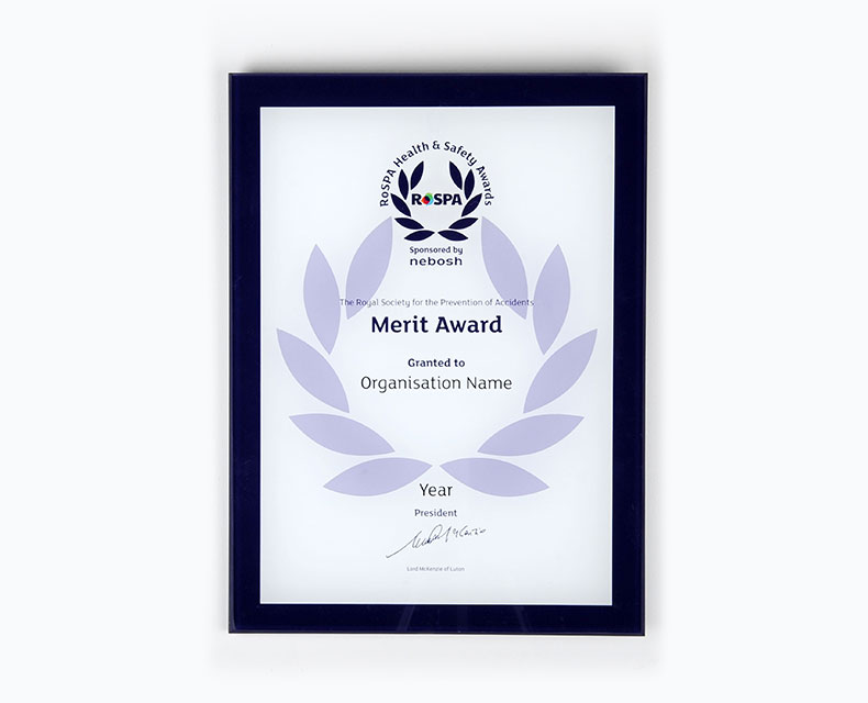 Achievement Award Plaques (Merit – Gold)