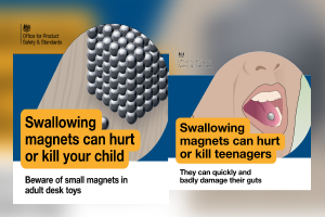 Little magnets are a big health hazard when swallowed