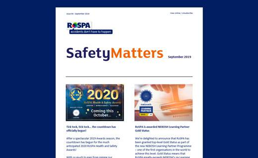 image of safety matters newsletter