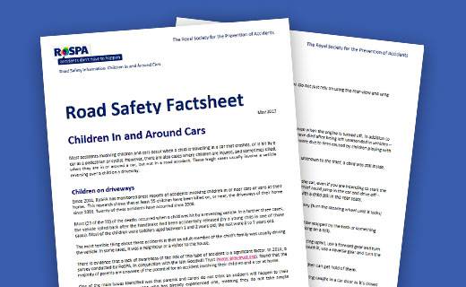 Children in and around cars factsheet