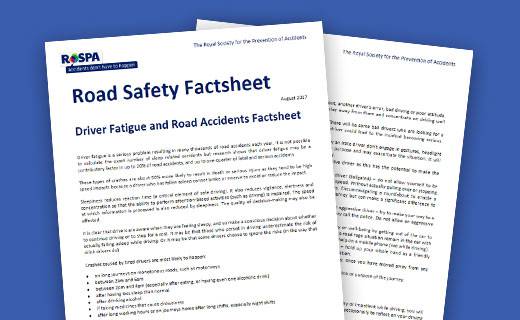 Driver fatigue and road accidents