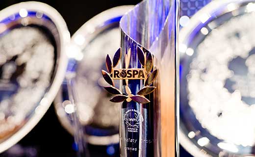 RoSPA awards trophy