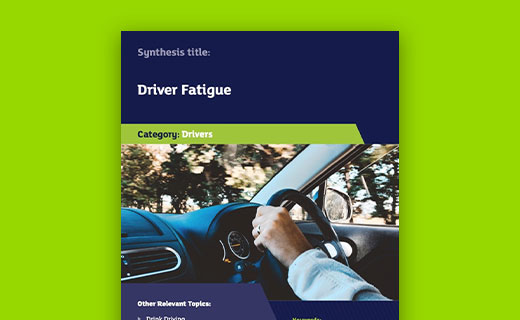 Driver fatigue thumbnail