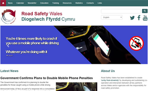 Road Safety Wales website
