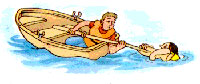 Child in a rowing boat