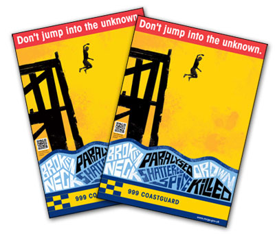 Coastguard campaign posters.