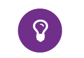 Purple Lightbulb Icon