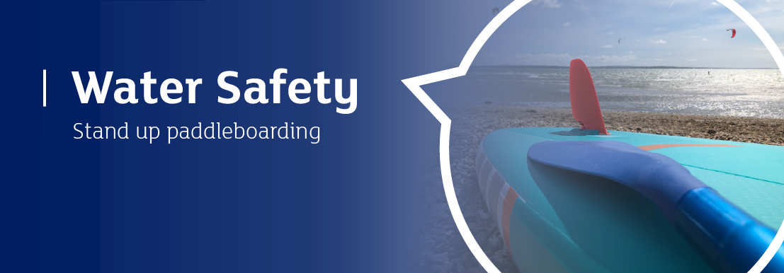 Stand up paddleboarding banner